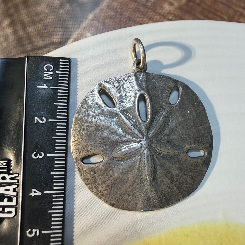 Rustic Vintage Pendant - 925 sterling silver. - Picture 4 of 6